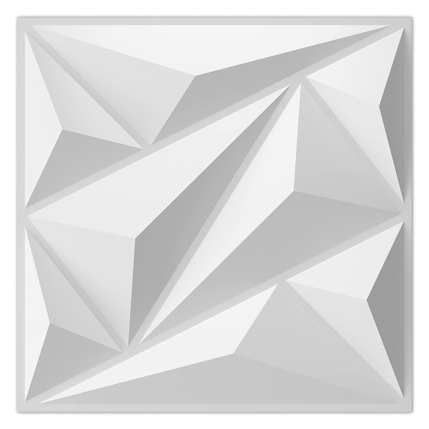 Art3dwallpanels 33 Pack 3D Wall Panel Diamond for Interior Wall Décor, PVC Flower Textured Wall Panels for Living Room Lobby Bedroom Hotel Office, Black, 12''x12'' Cover 32.Sq.Ft.