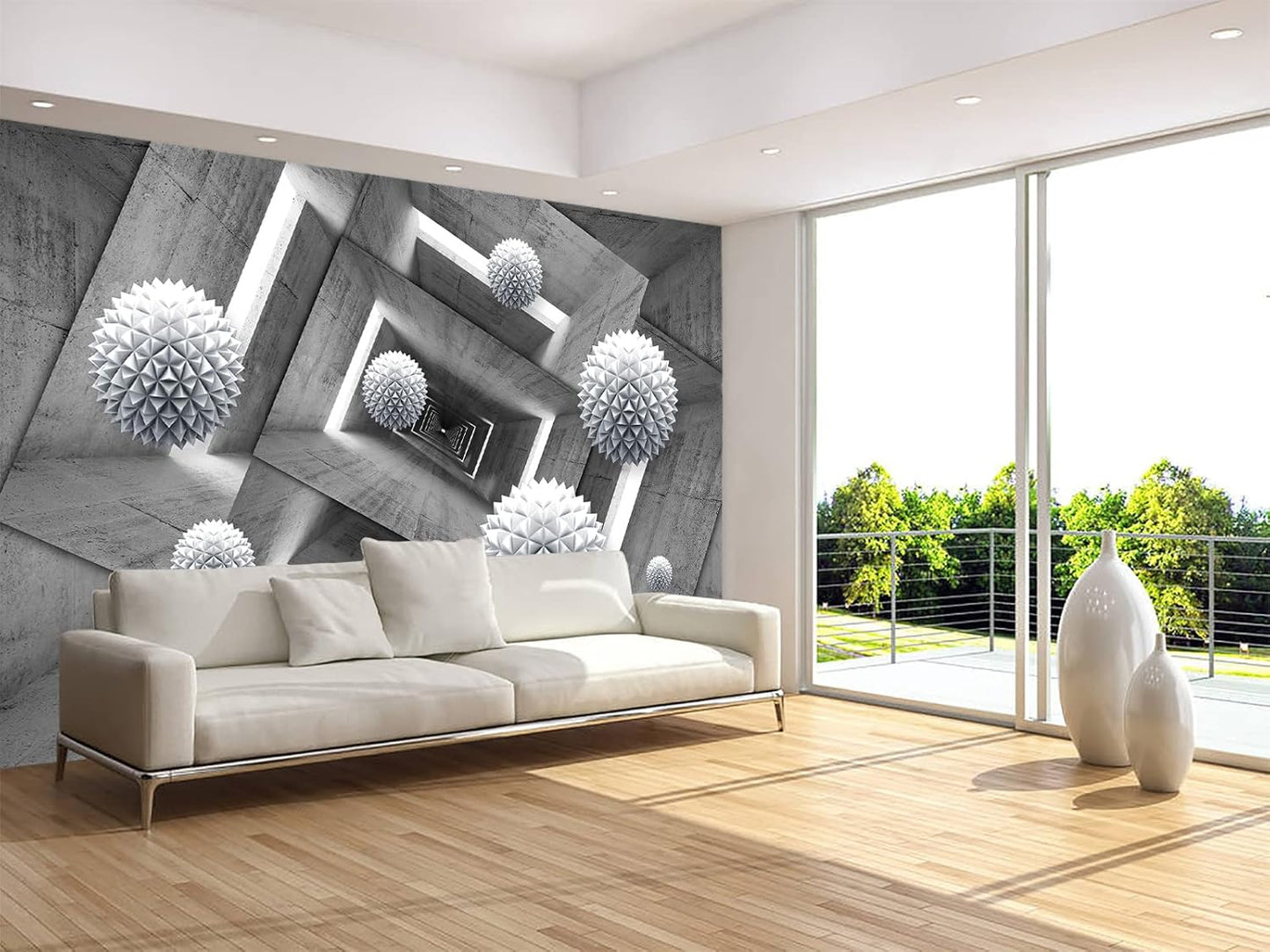 Art Wallpaper 3D Illusion Woman Face Relief Mural Wallpaper for Bedroom Living Room TV Background (Not Peel n' Stick)
