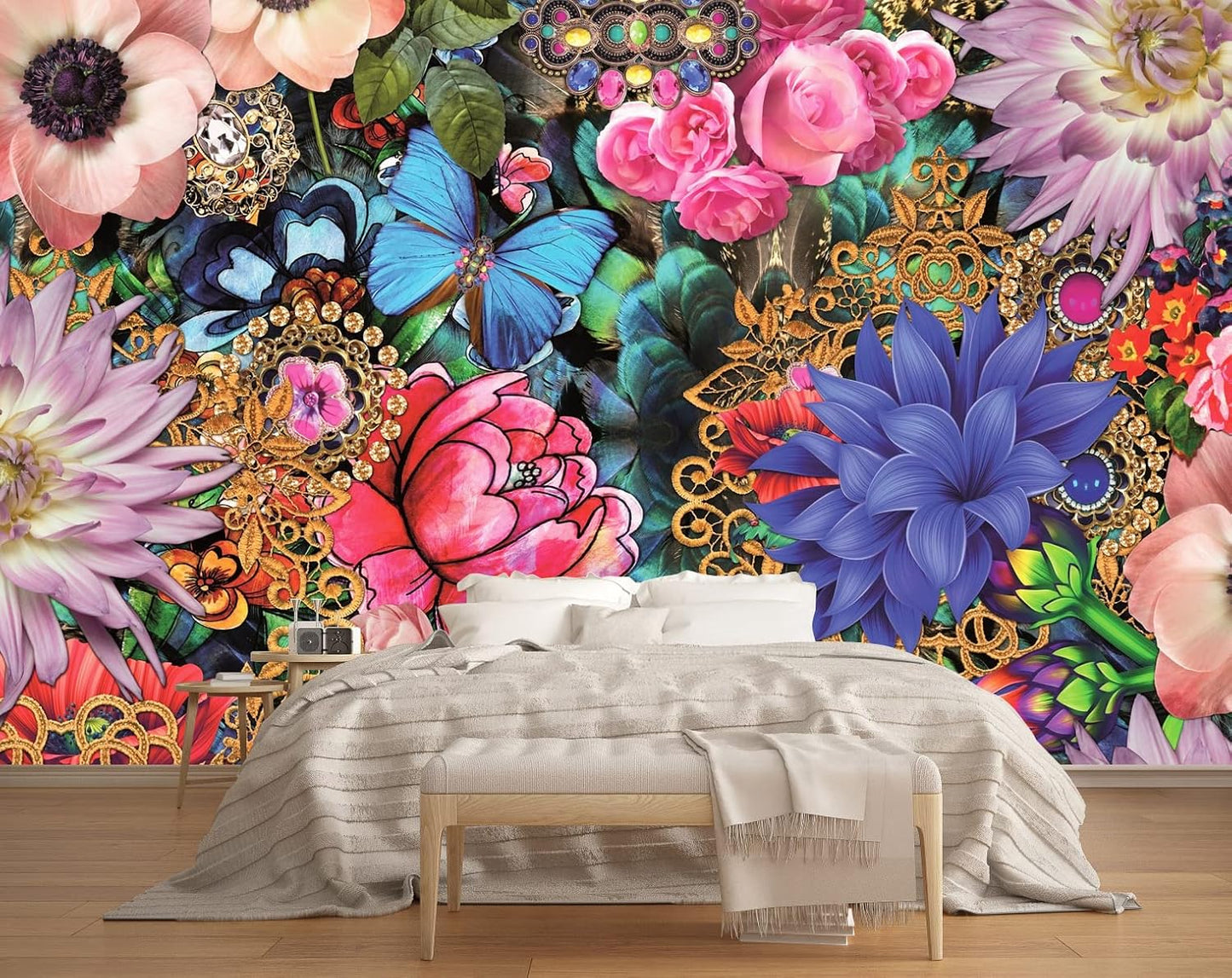 Art Wallpaper 3D Illusion Woman Face Relief Mural Wallpaper for Bedroom Living Room TV Background (Not Peel n' Stick)