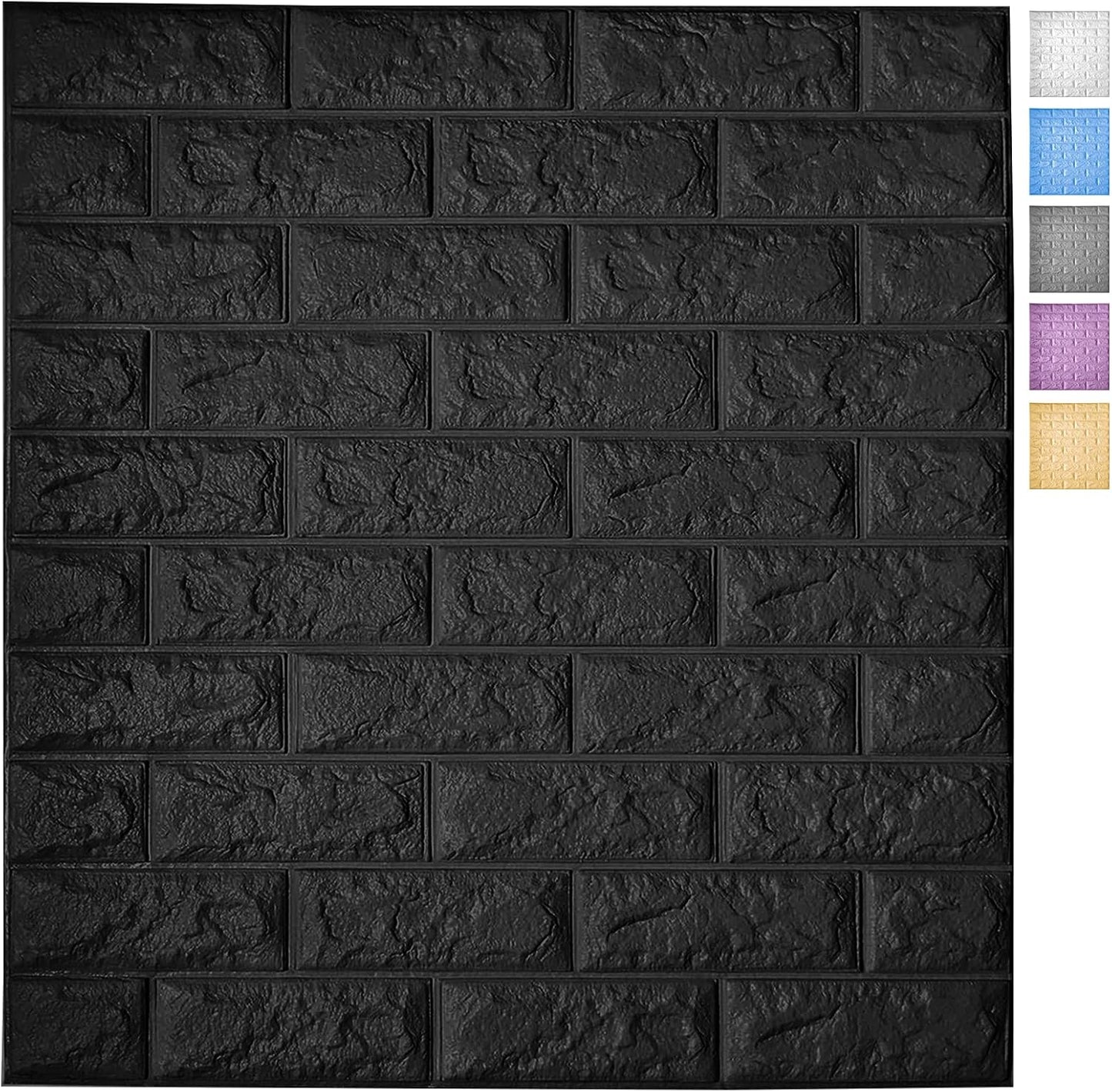 Art3d 11-Pack Peel and Stick 3D Wall Panels for Interior Wall Decor, White Brick Wallpaper, Covers 64 Sq.Ft